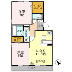 サンヒルズ　Ｂ棟の物件間取画像